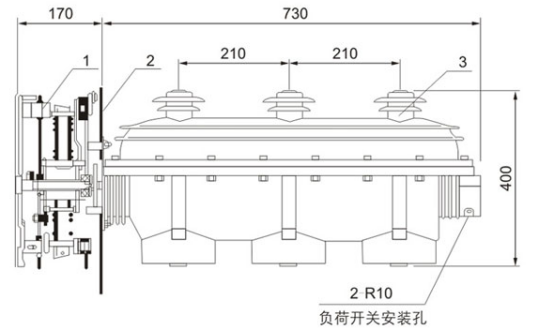 FLN36-12六氟化硫負荷開關(guān)結(jié)構(gòu)圖