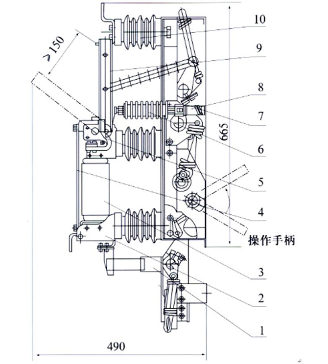 真空負荷開關(guān)外形尺寸