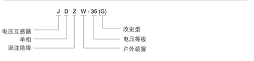 電壓互感器型號含義