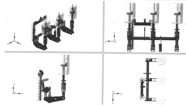 VS1真空斷路器操作機(jī)構(gòu)建模圖